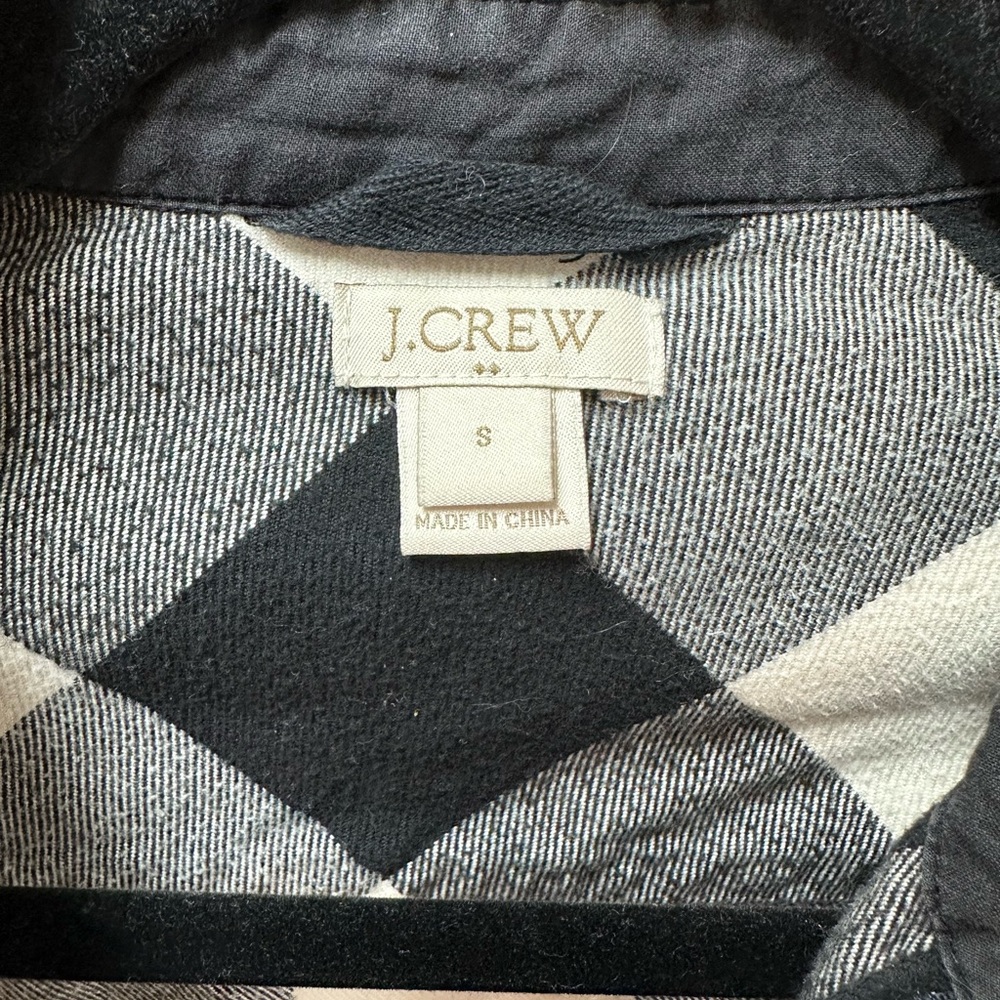 J. Crew flannel zip pullover - Picture 3 of 3